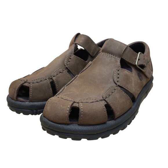 Teva Men’s Brown Leather Adjustable Strap Style 6314 Crete Sandals Size 8.5 main image 8